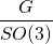 \[\frac{G}{{SO(3)}}\]