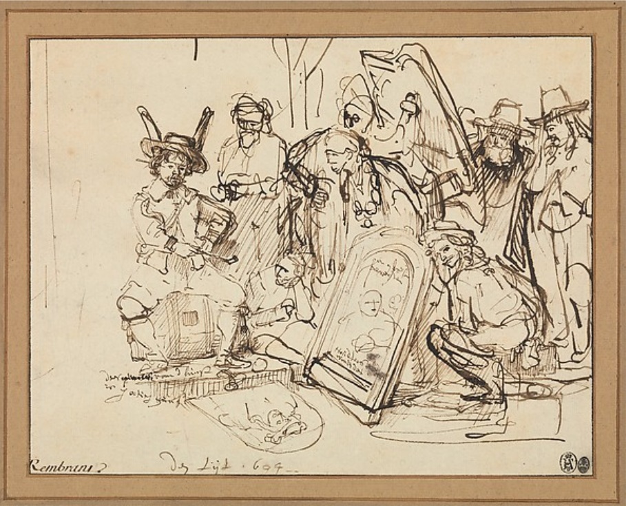 Rembrandt, Satire on Art Criticism, The Metropolitan Museum of Art, New York