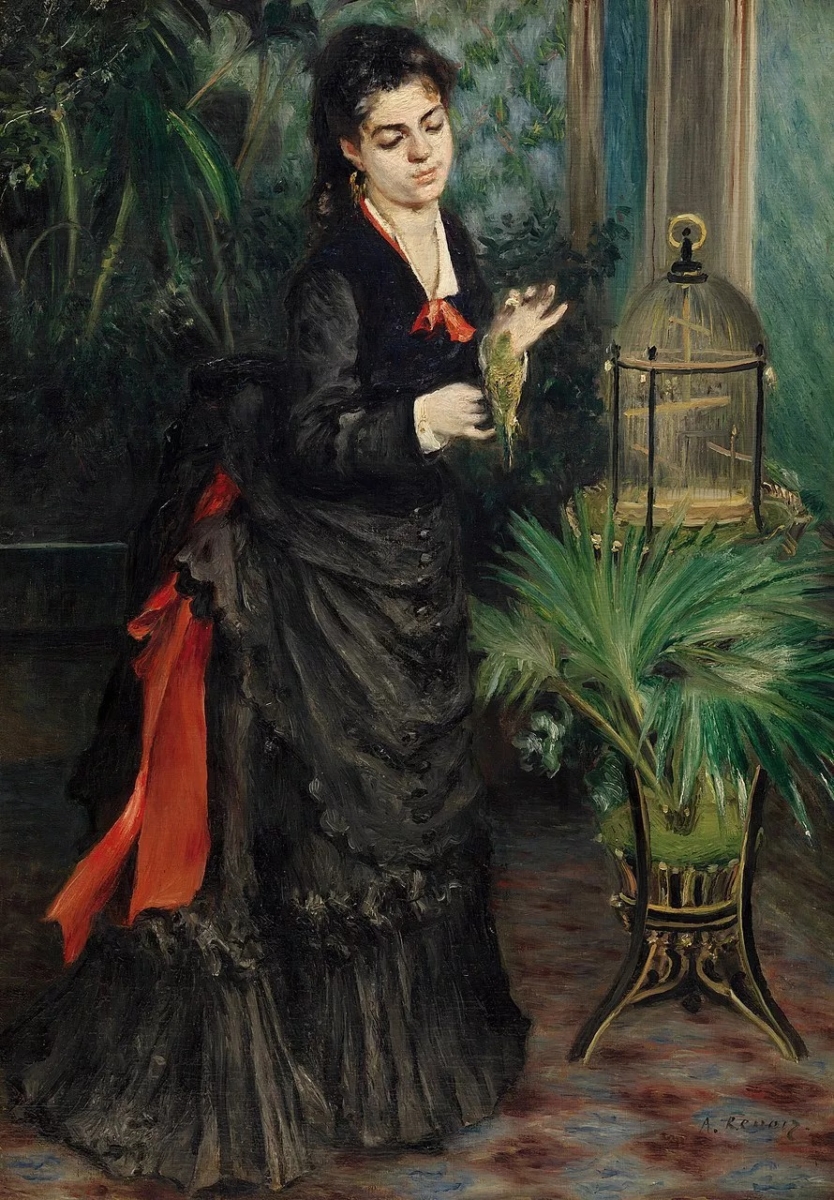 Pierre-Auguste Renoir, 'Woman with Parakeet', Solomon R. Guggenheim Museum